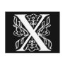 Fancy Letter X Postcard