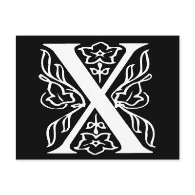 Fancy Letter X by opheliasart