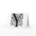 Fancy Letter Y cards