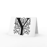 Fancy Letter Y cards