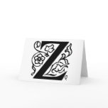 Fancy Letter Z Greeting Card