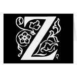 Fancy Letter Z Greeting Cards