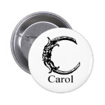Fancy Monogram: Carol Buttons