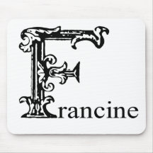 Fancy Monogram: Francine Mouse Pads