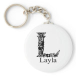 Fancy Monogram: Layla Key Chains