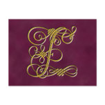 Fancy Monogram Letter F postcards