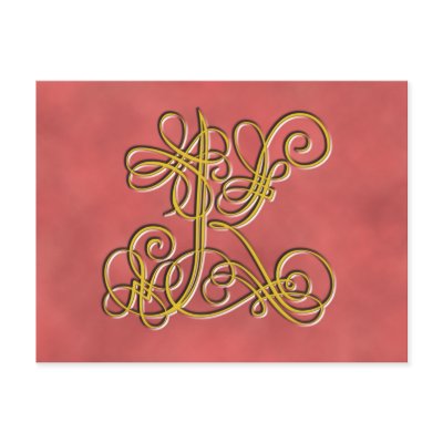 Fancy Monogram Letter K, Customize Colour by beverlytazangel