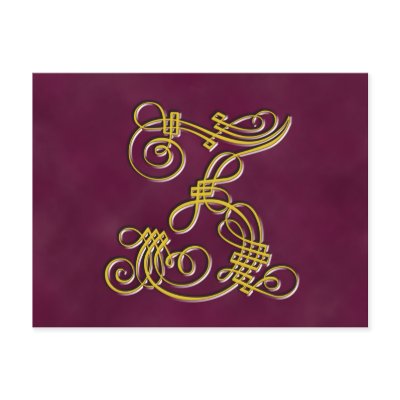 Fancy Monogram Letter Z by beverlytazangel