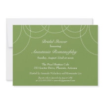 Fancy Pearls Bridal Shower Invitation