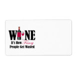 Fancy People Get Wasted Personalized Shipping Labels