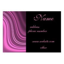 Fancy Pink Swirl Professional Business Cards