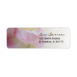 Fancy Pink Tulip Return Address Label
