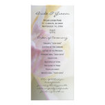 Fancy Pink Tulip Wedding Program Personalized Rack Card