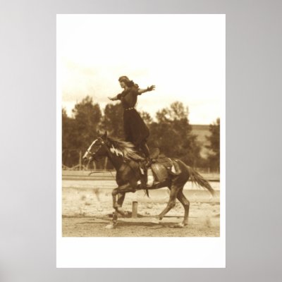 Fancy Rider Poster by CowgirlCafeOnline