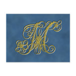 Fancy Royal Monogram Letter M