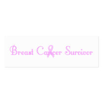 Fancy Survivor Bookmark Business Card Templates
