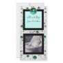 FANCY SWIRLS BABY BOY MONOGRAM ,aquamarine white