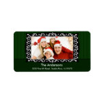 Fancy Swirls Frame PHOTO Return Address Label