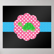 Fancy turtle poster