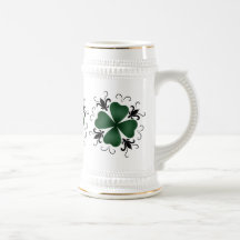 Fancy victorian shamrock St Patricks Day Mugs
