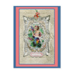 Fancy Vintage Valentine To My Friend Post Card