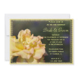 Fancy Yellow Rose Wedding Invitation