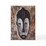Fang African Tribal Masks Art_Blank Greeting Cards