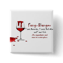 Fang-Banger Drink Recipe Pinback Button