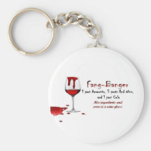 Fang-Banger Drink Recipe Keychain