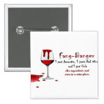 Fang-Banger Drink Recipe Pinback Button