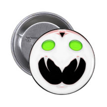 Fang Face Smiley Buttons