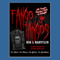 Fango Tangos Vampire Nightclub postcards