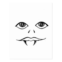 Fangs-black Postcards