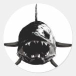 fangs round stickers