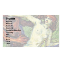 Fangspiel (Faun And Nymph) By Stuck Franz Von Business Card Templates