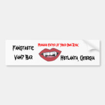 Fangtastic Vamp Bar Bumper Stickers