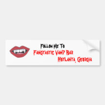 Fangtastic Vamp Bar Bumper Stickers