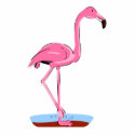 Fanny Flamingo photo sculptures