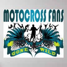 Fans de motocross folles posters