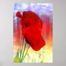 Fantasie Mohn Posterdruck