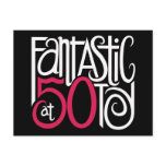 Fantastic at 50 White Postcard