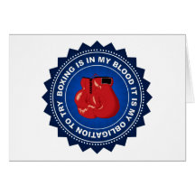 Fantastic Boxing Shield Greeting Card