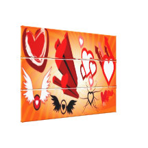 FANTASTIC CANVAS ART - HEARTS - LOVE - WALL ART CANVAS PRINTS