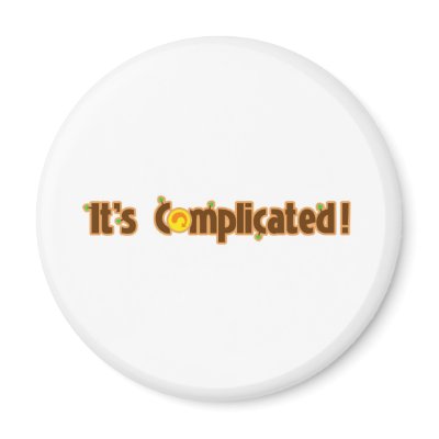 Fantastic Contraption: It's Complicated Fridge Magnet by Sparkworkz
