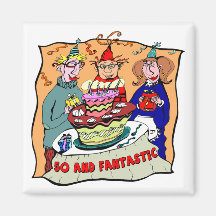 Fantastic Fifty 50th Birthday Gifts Refrigerator Magnet