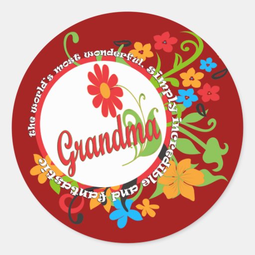 Fantastic Grandma Sticker
