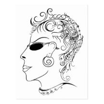 Fantastic Lady Postcard