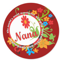 Fantastic Nana Round Sticker