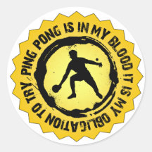 Fantastic Ping Pong Seal Sticker