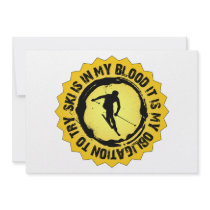 Fantastic Ski Seal Custom Invite